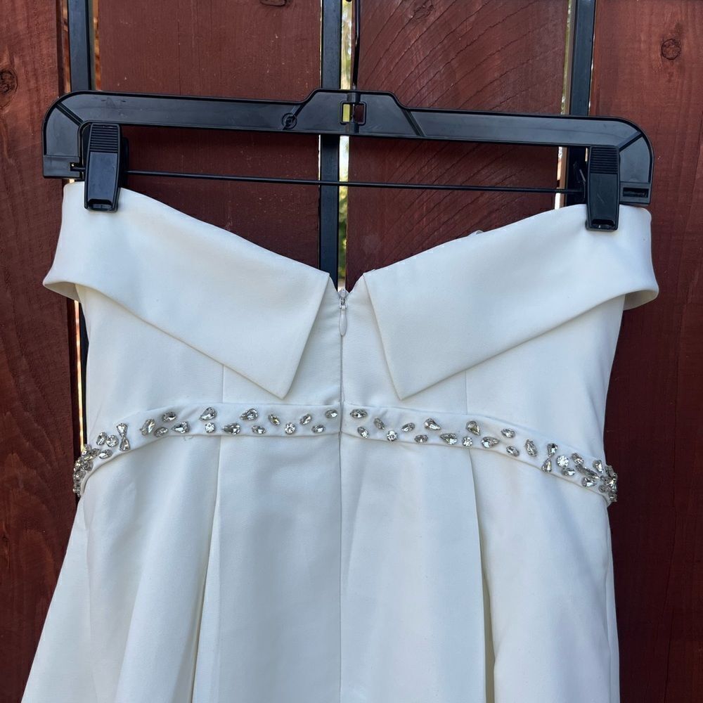 Sachin + Babi Cream Strapless Gown - Picture 10 of 13